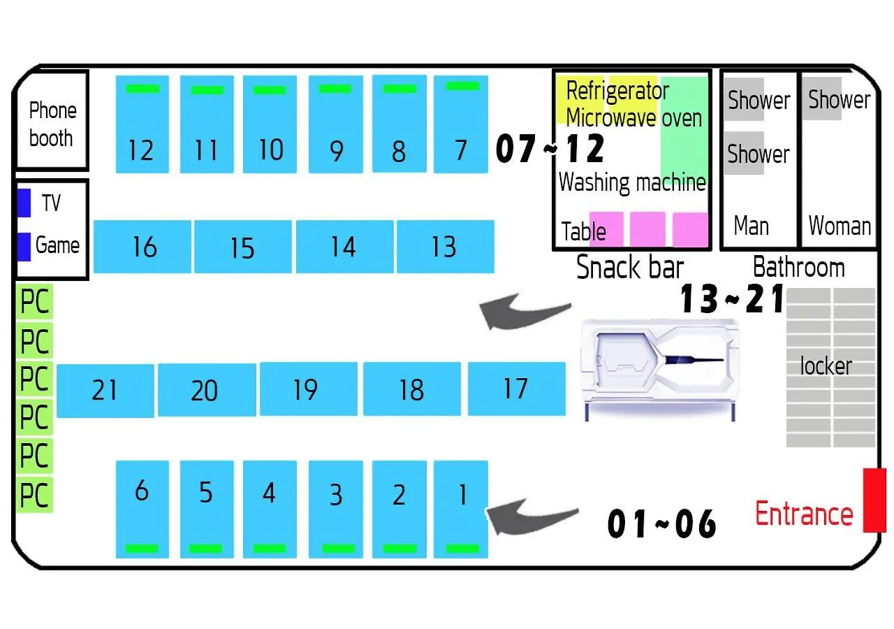 Multi24 멀티 24 Hours Multi Room Motel Hotel Guest House B インチョン広域市